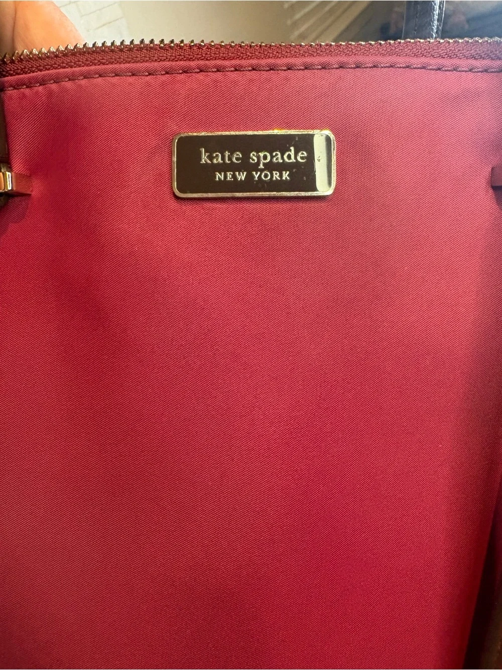 Kate Spade Nylon Chelsea Medium Satchel Tote Dark Pink